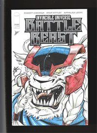 Battle Beast #1 (Image Comics) Blank cover With Greg Kirkpatrick Sketch