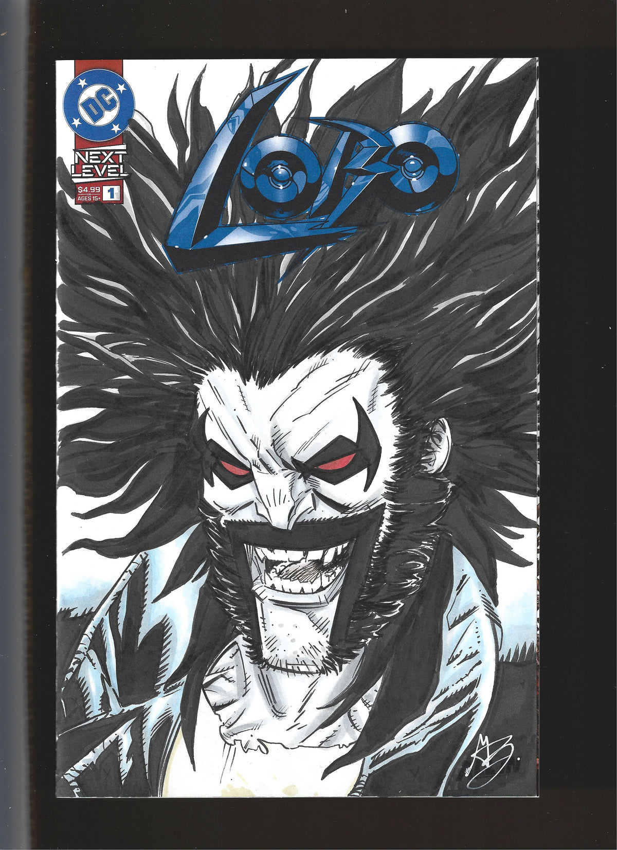 Lobo #1 (DC Comics) Blank Cover with a Greg Kirkpatrick Sketch