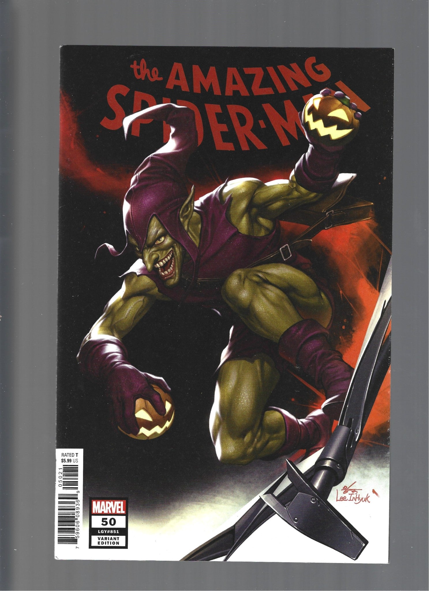 AMAZING SPIDER-MAN #50 LGY#851 1:25 INHYUK LEE VARIANT NM (LF006)