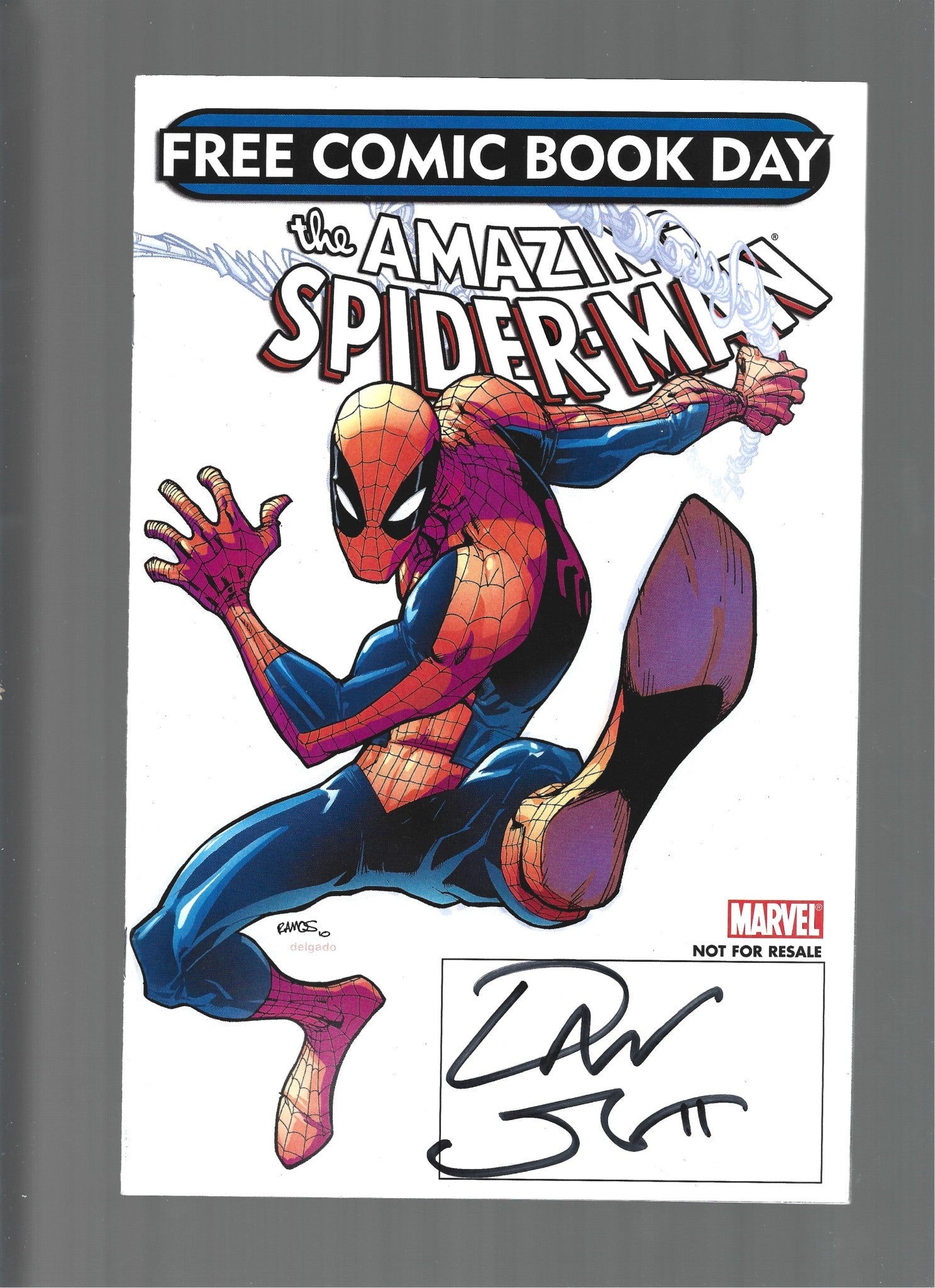 The Amazing Spider-Man FCBD 2011 Signed by Dan Slott VG/VG+  (LF007)
