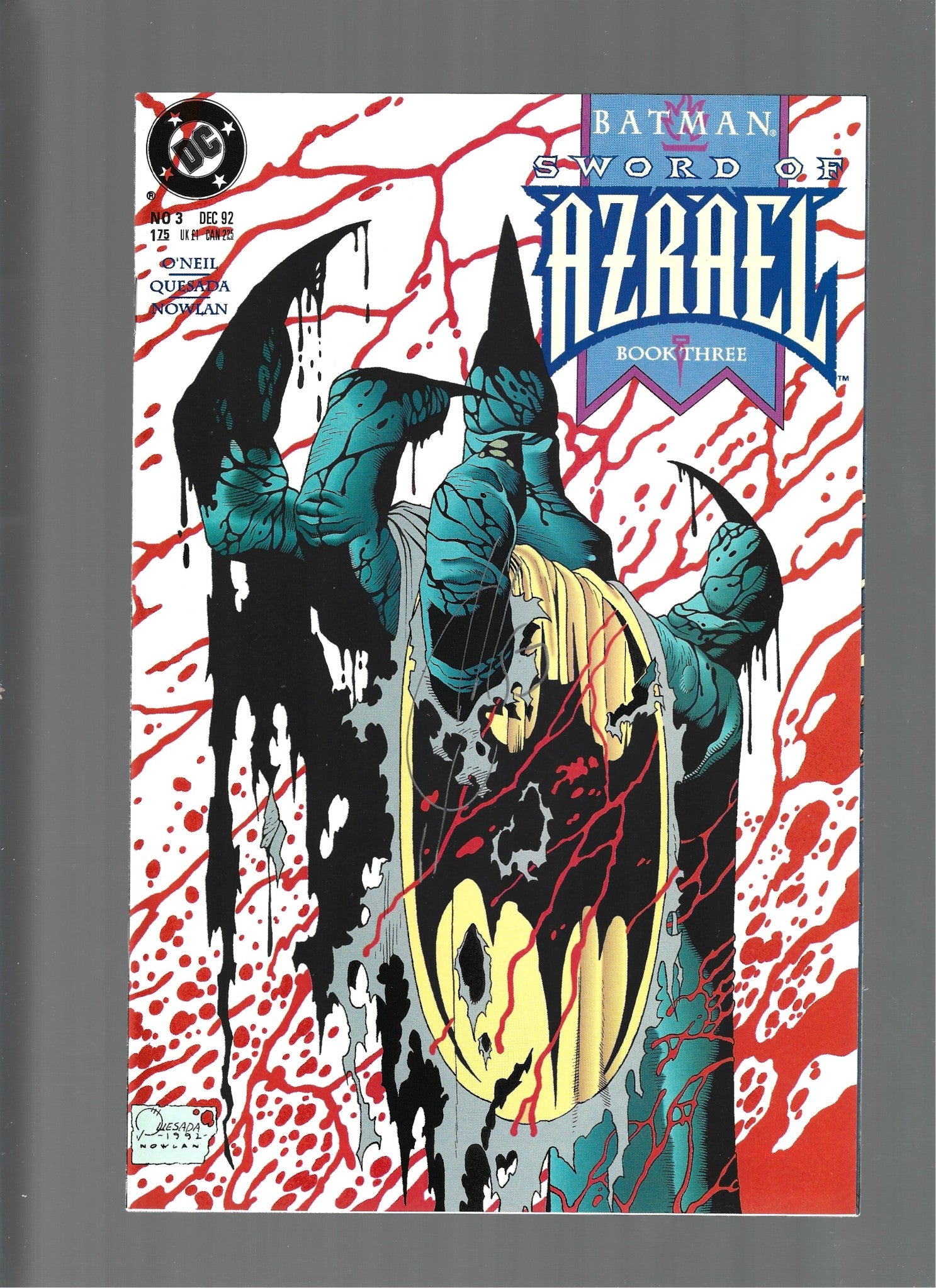 Batman: Sword of Azrael #1-4 Signed by Quesada SEE PHOTOS VF+ -  VF/NM  (LF007)