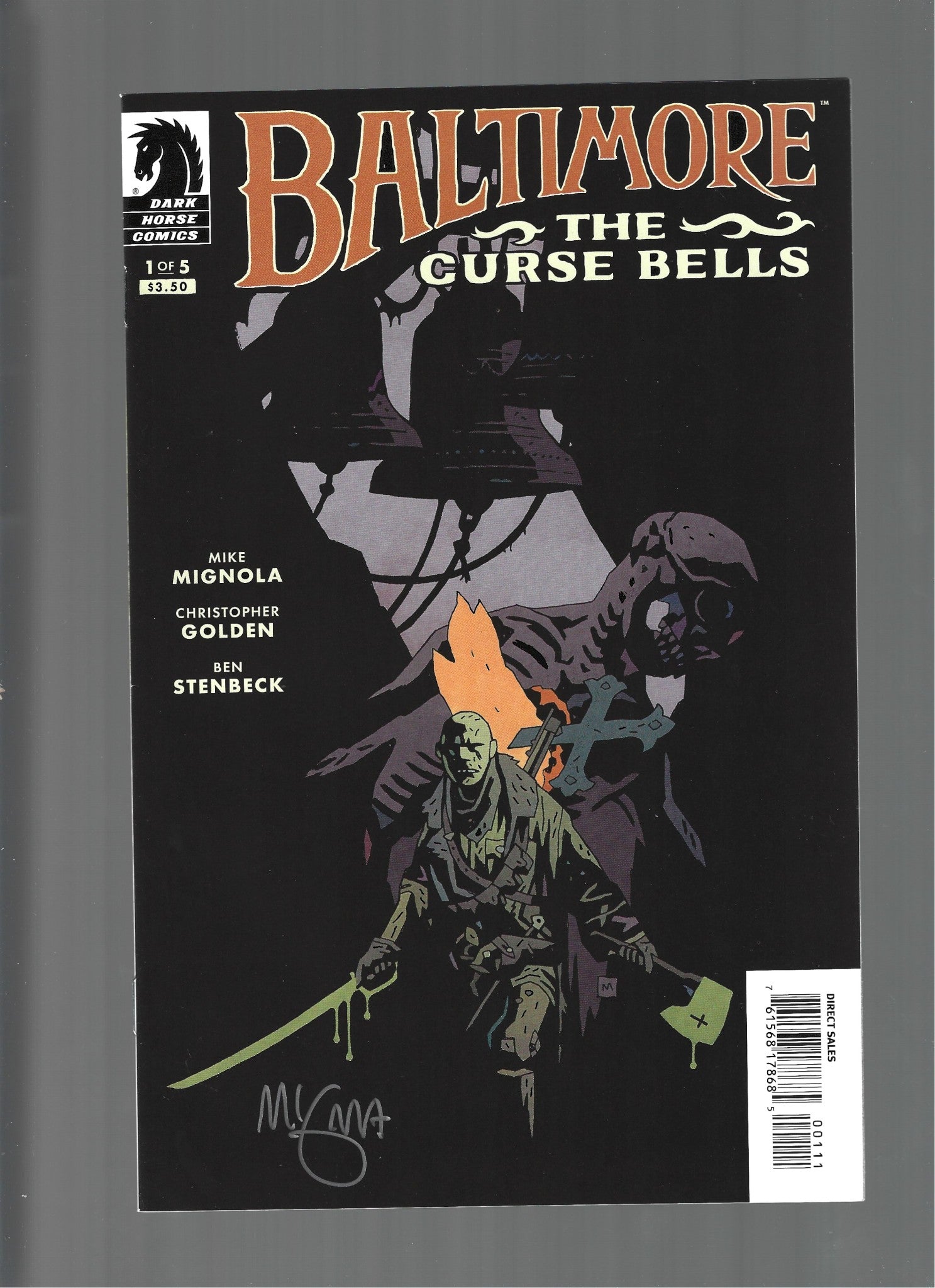 Baltimore The Curse Bells #1 Signed by Mike Mignola  VF/NM  (LF007)