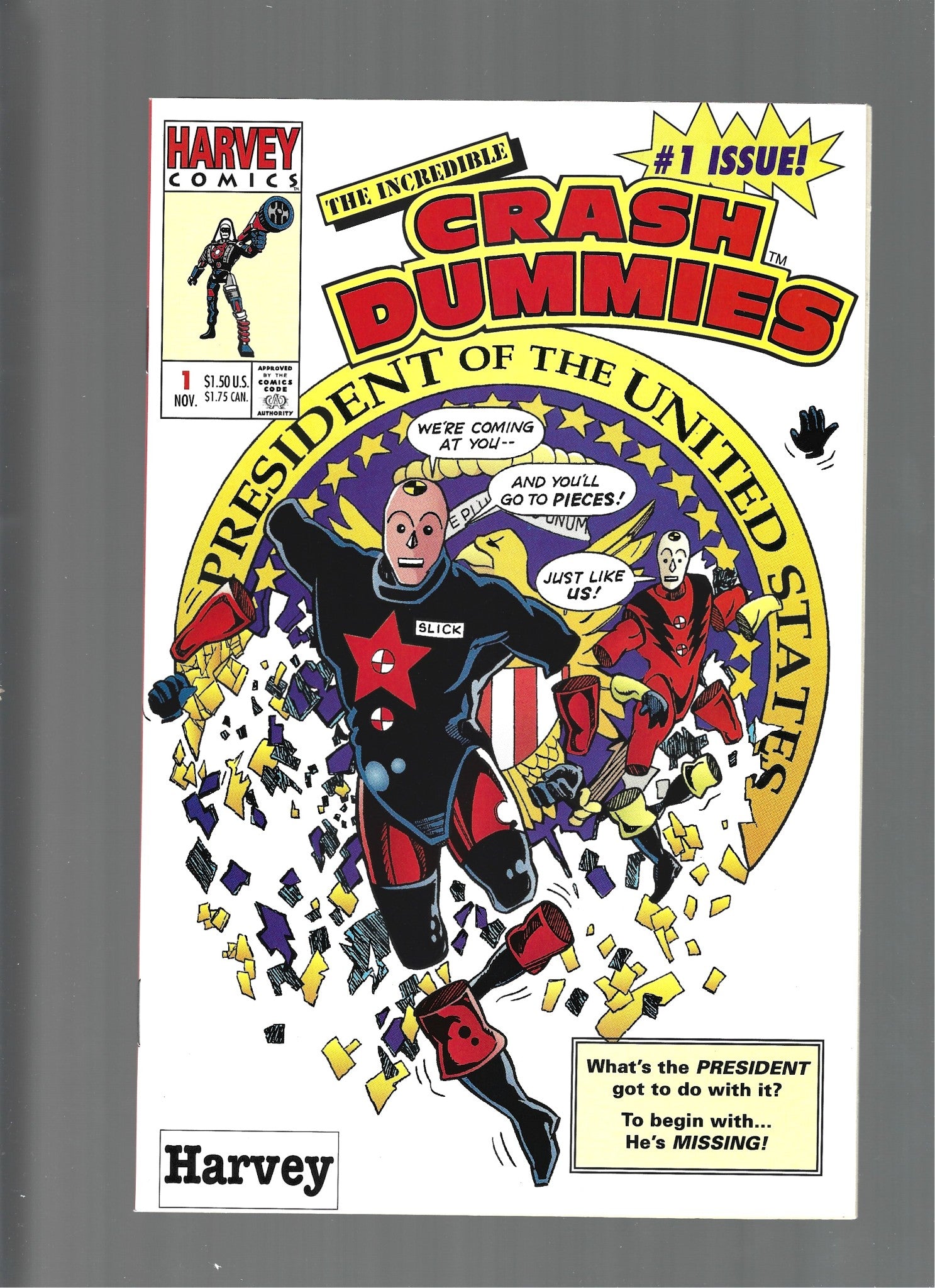 INCREDIBLE CRASH TEST DUMMIES #1 (Harvey Comics 1993)  VF/NM (LF007)