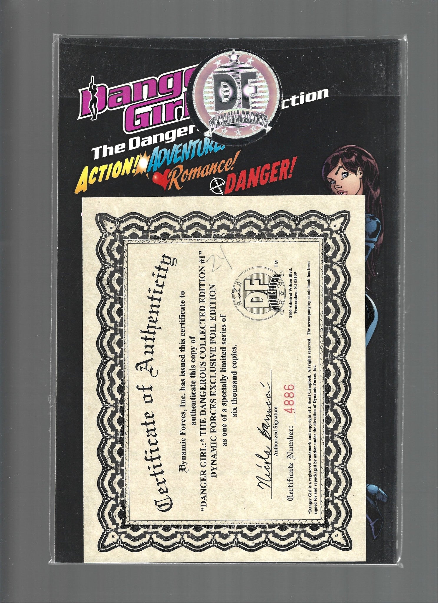 Danger Girl Dangerous Collection #1 Dynamic Forces Gold Foil w/COA Sealed (CS01)