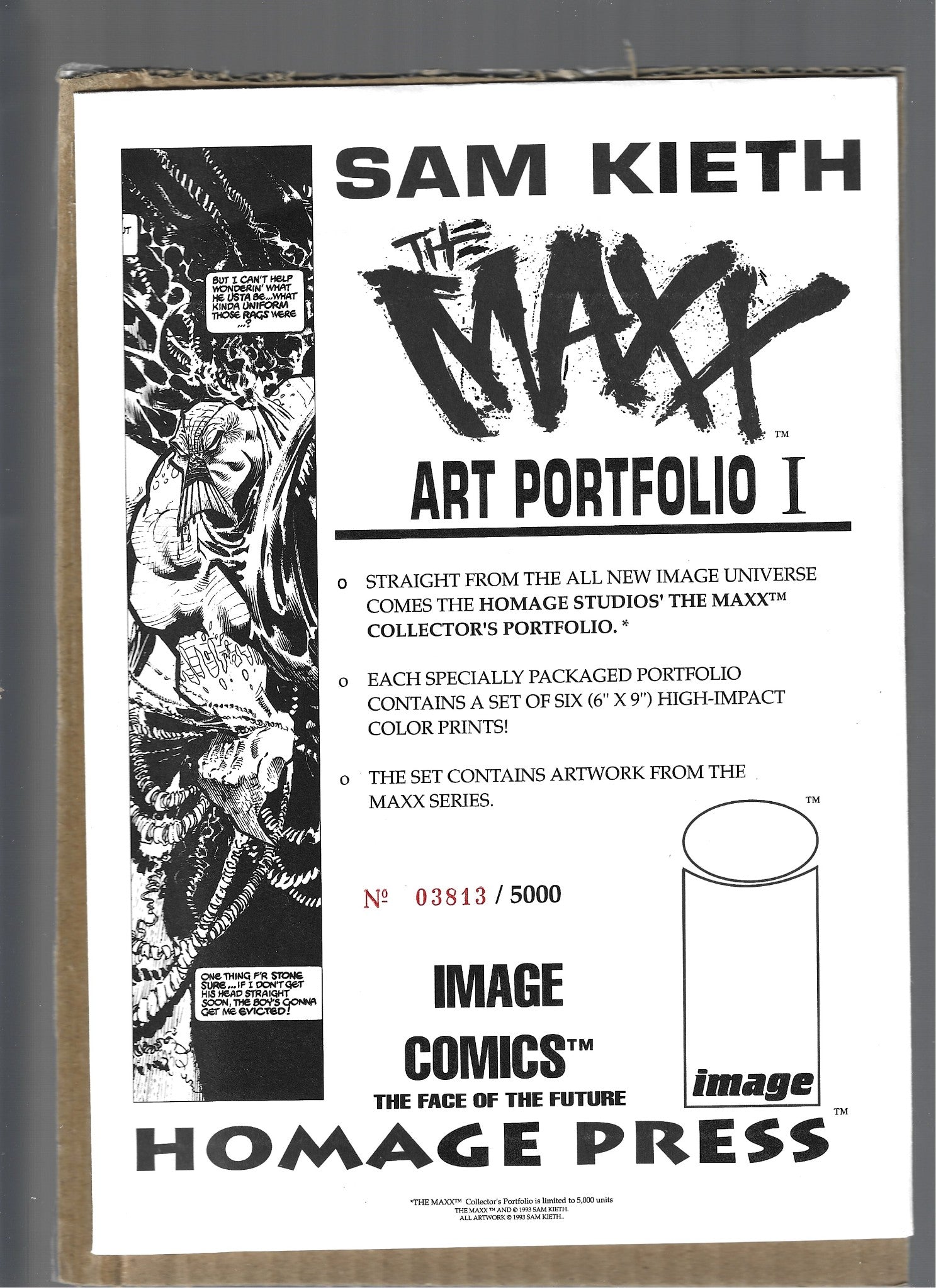 Sam Kieth  The Maxx Art Print Set Portfolio SEALED Image Comics(LF006)