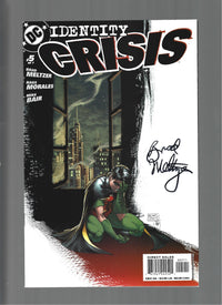 IDENTITY CRISIS #5 Signed by Brad Meltzer  VF/VF+  (LF007)