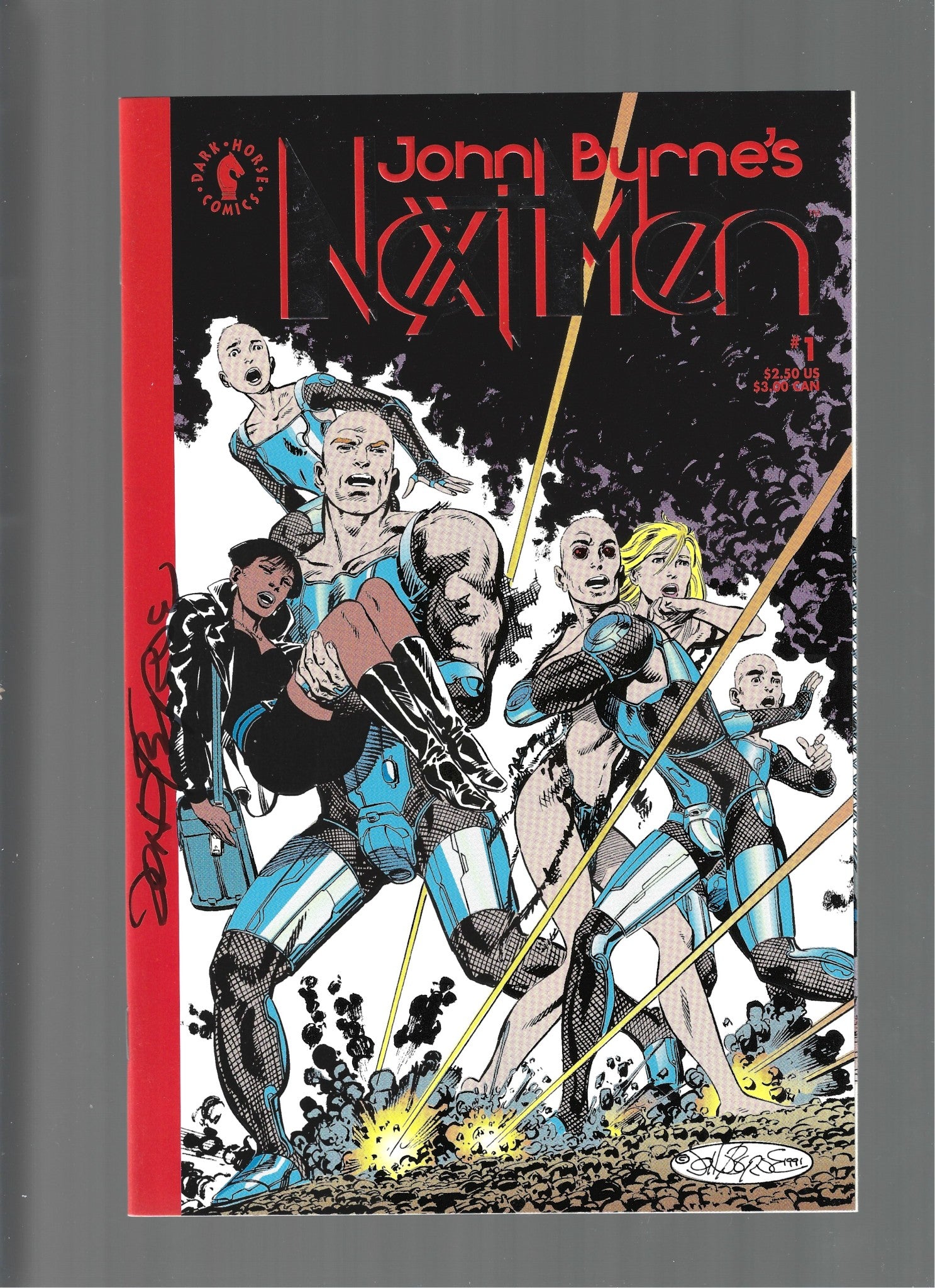 John Byrne's Next Men #1 Signed by John Byrne VF/NM (LF007)