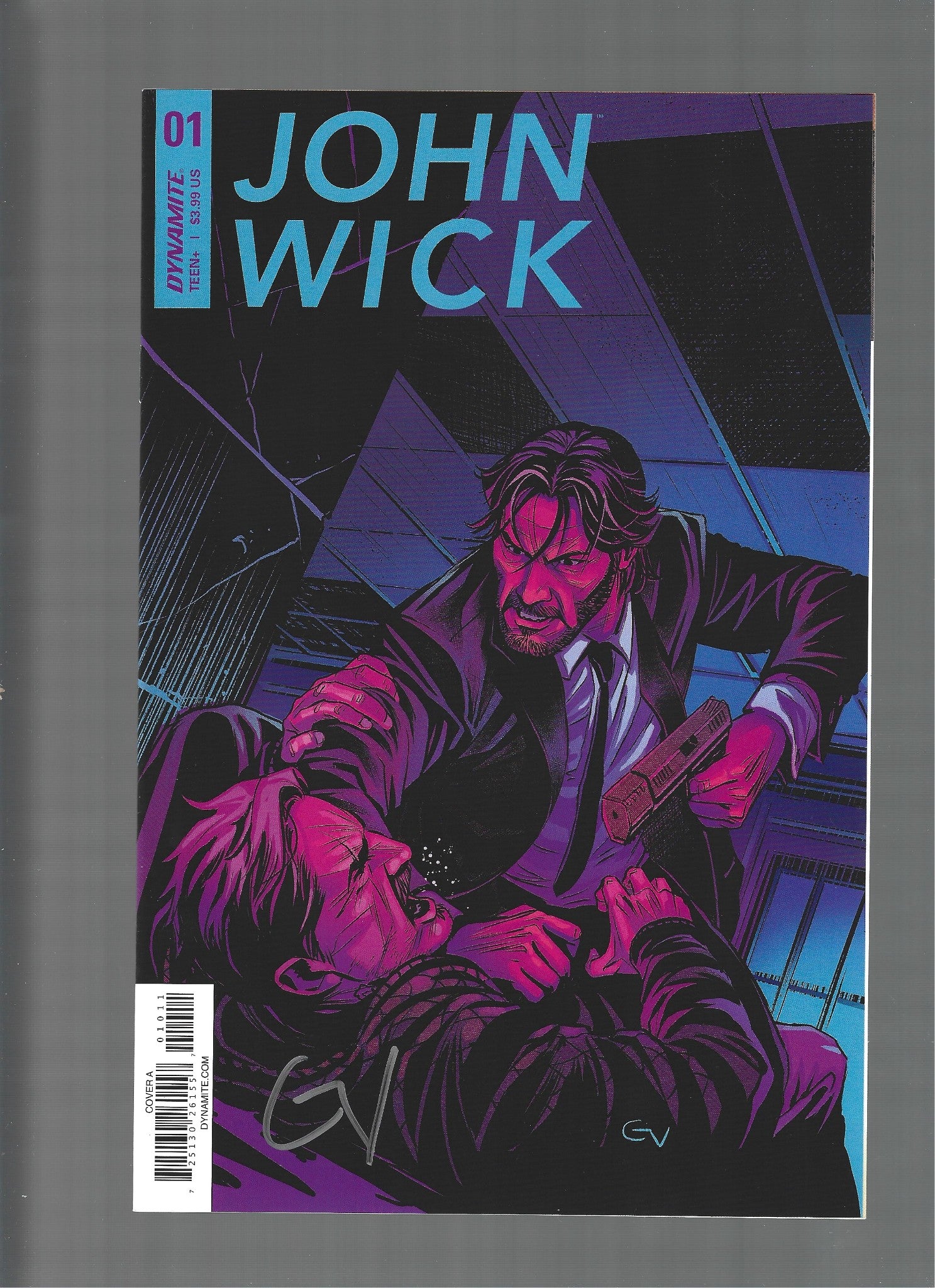 John Wick #1 (Dynamite Comics) Cover A Signed By Giovanni Valletta NM  (LF007)