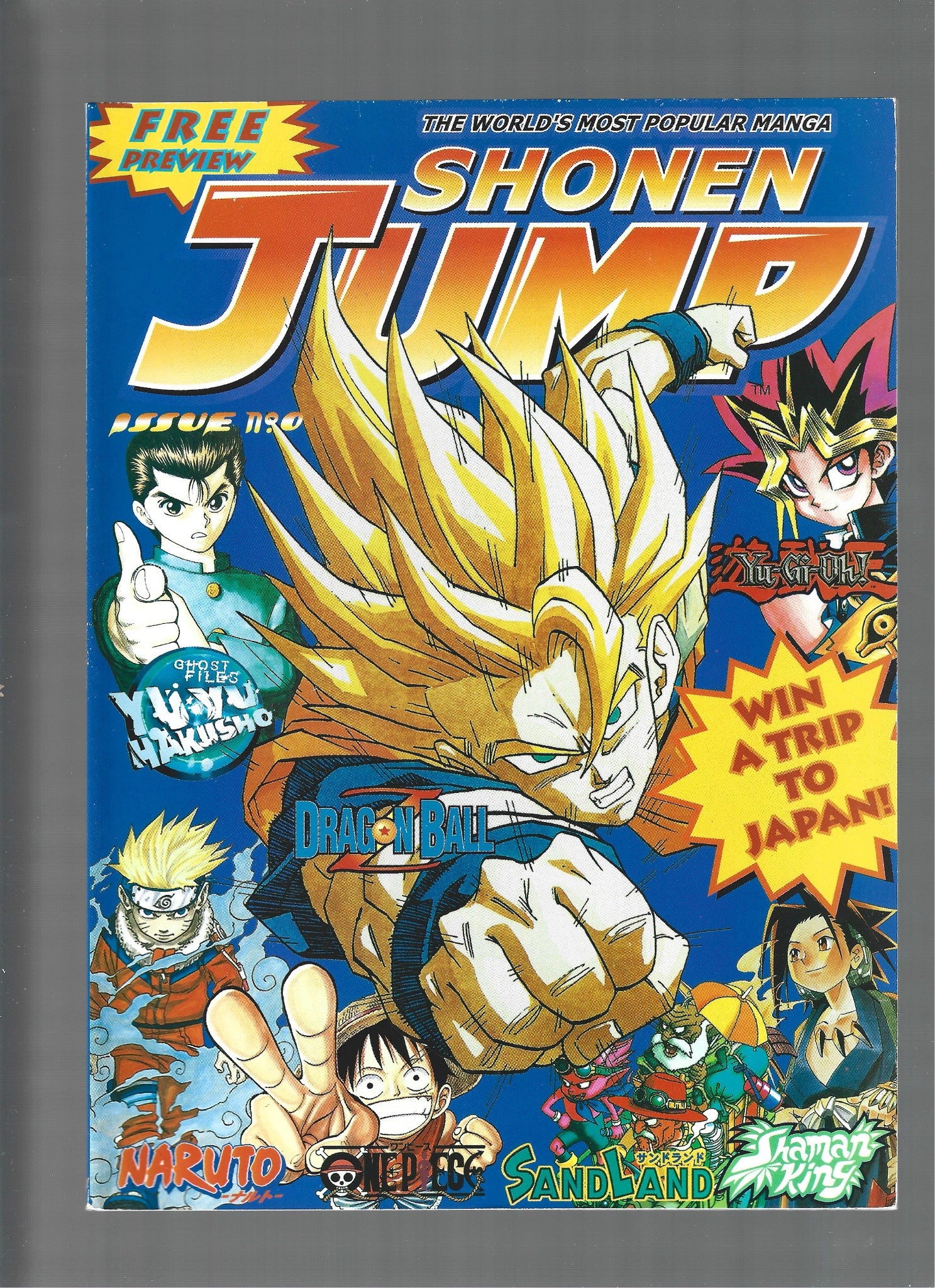 Shonen Jump Magazine Issue #0 Dragon Ball Z, One Piece, Sand Land, Naruto(LF007)