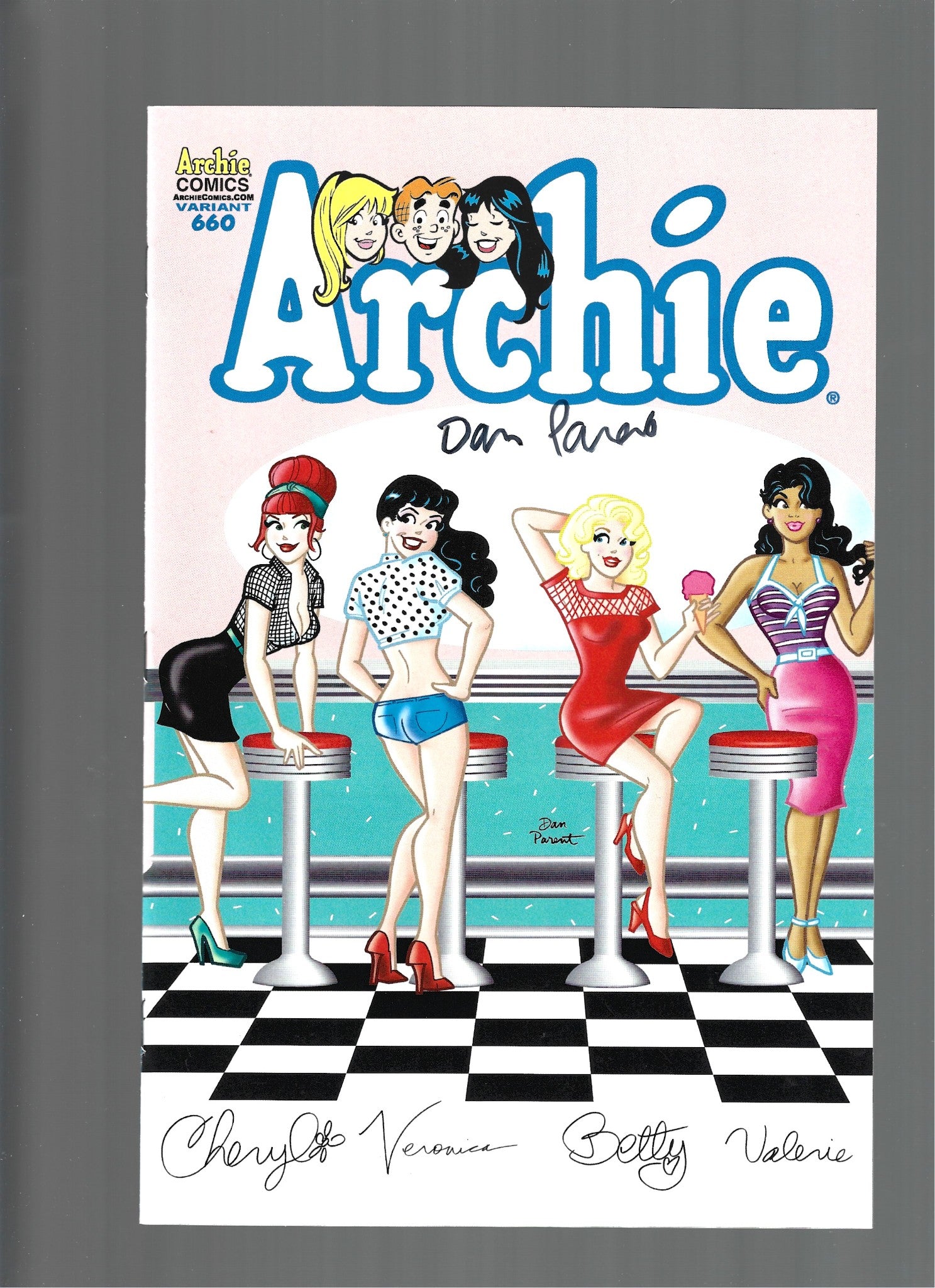 Archie Comics #660 2014 Dan Parent Pin-Up Cover Signed by Dan Parent NM (CS01)