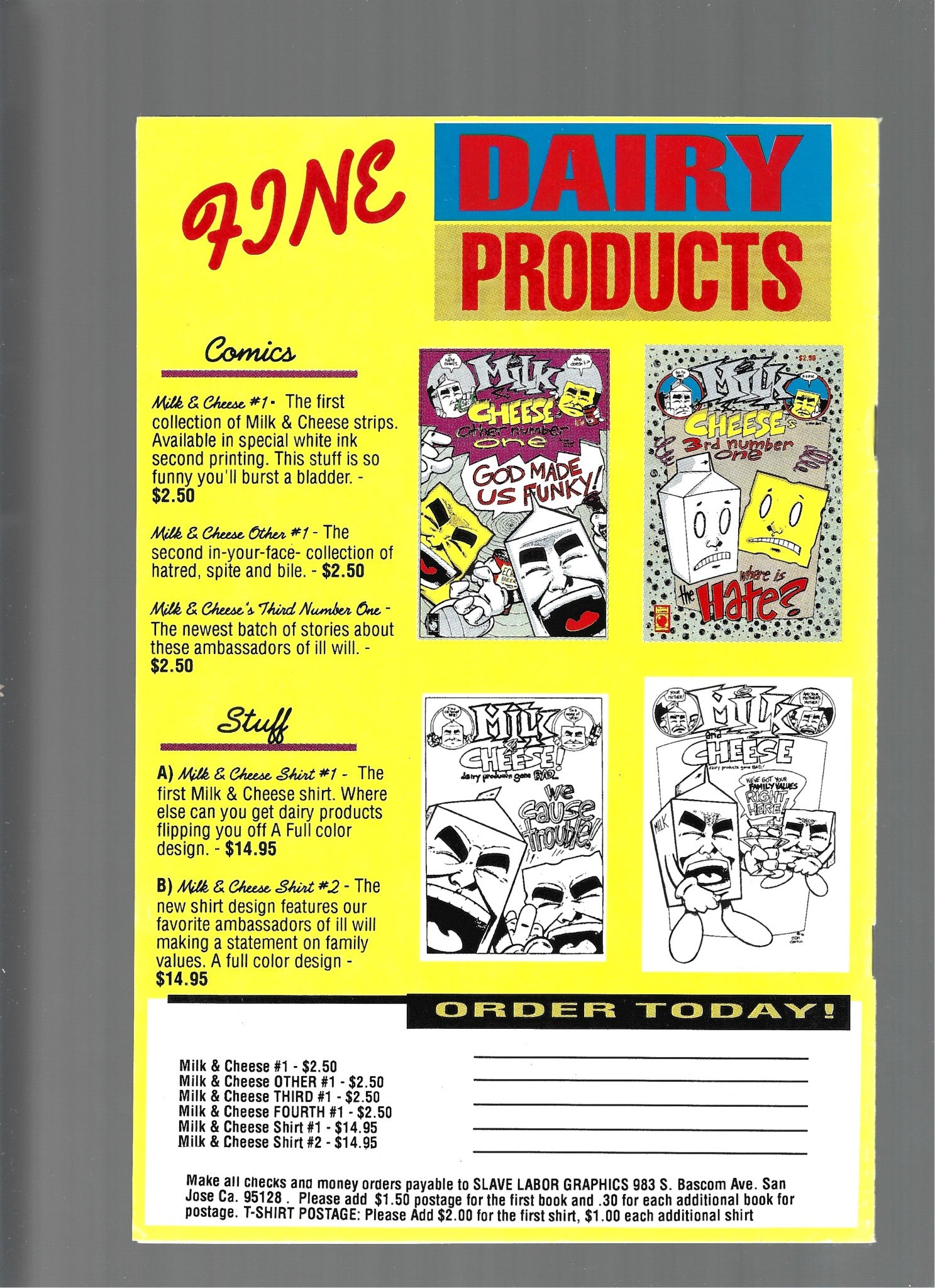 Dork! #1 Comic (Slave Labor Graphics) VF/NM (LF007)