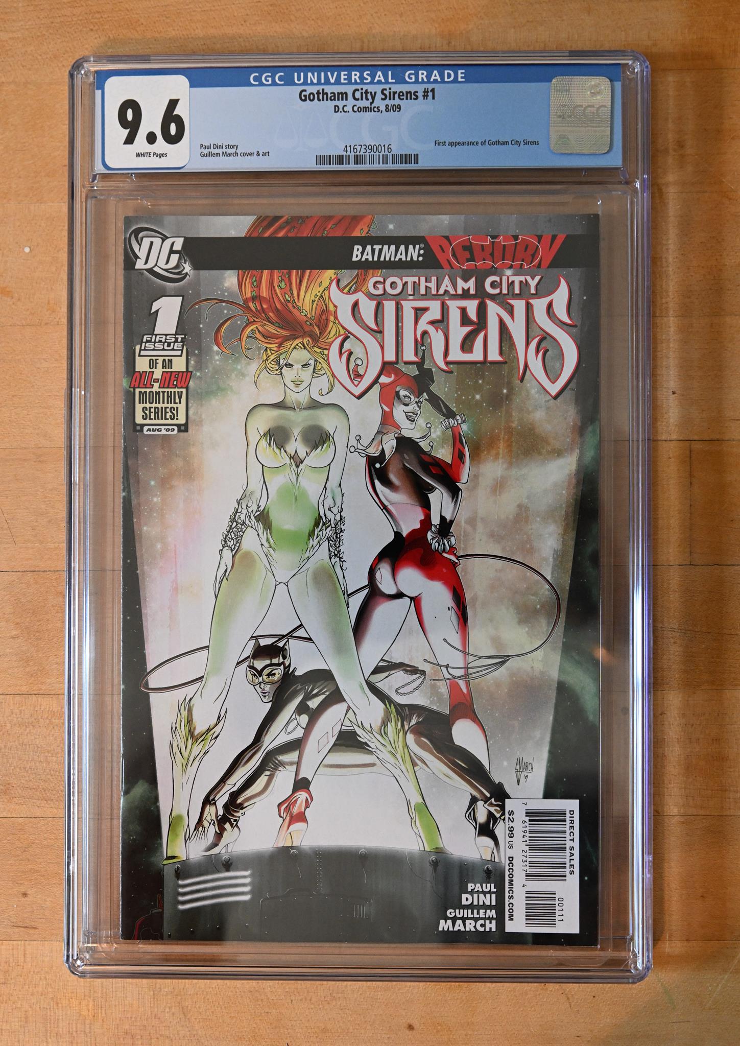 Gotham City Sirens #1 CGC 9.6 WP KEY ISSUE (L001)