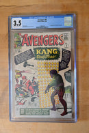 Avengers #8 CGC 3.5 First Kang Conqueror KEY ISSUE C/OW PGS (L001)
