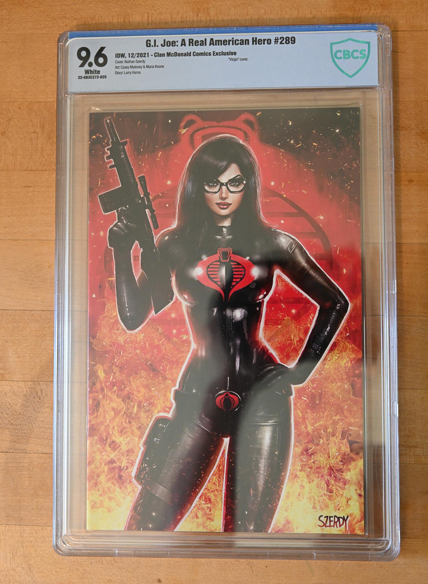 GI Joe, A Real American Hero #289 Szerdy Virgin Cover CBCS 9.6 (L001)
