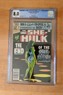Savage She-Hulk #25 CGC 8.0 Newsstand KEY LAST ISSUE W PAGES  (L001)