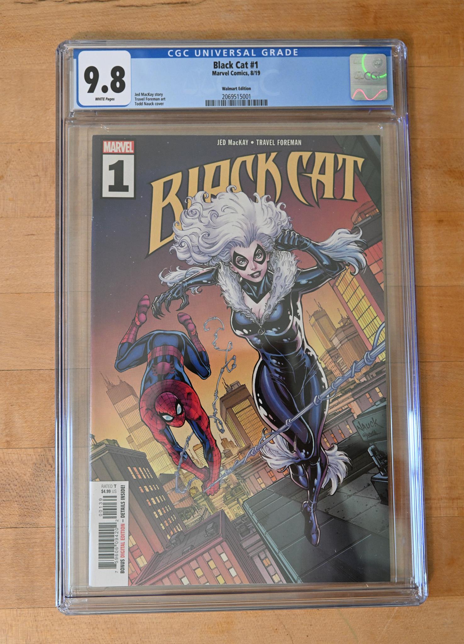 Black Cat #1 CGC 9.8 Todd Nauck Walmart Variant (L001)