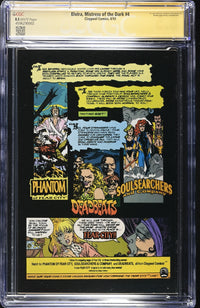 Elvira Mistress of the Dark #4 Photo Cover CGC SS 8.5 Signed by Cassandra