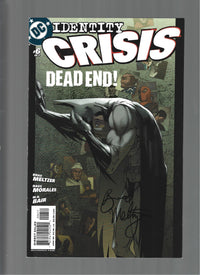 IDENTITY CRISIS #6 Signed by Brad Meltzer  VF/VF+  (LF007)