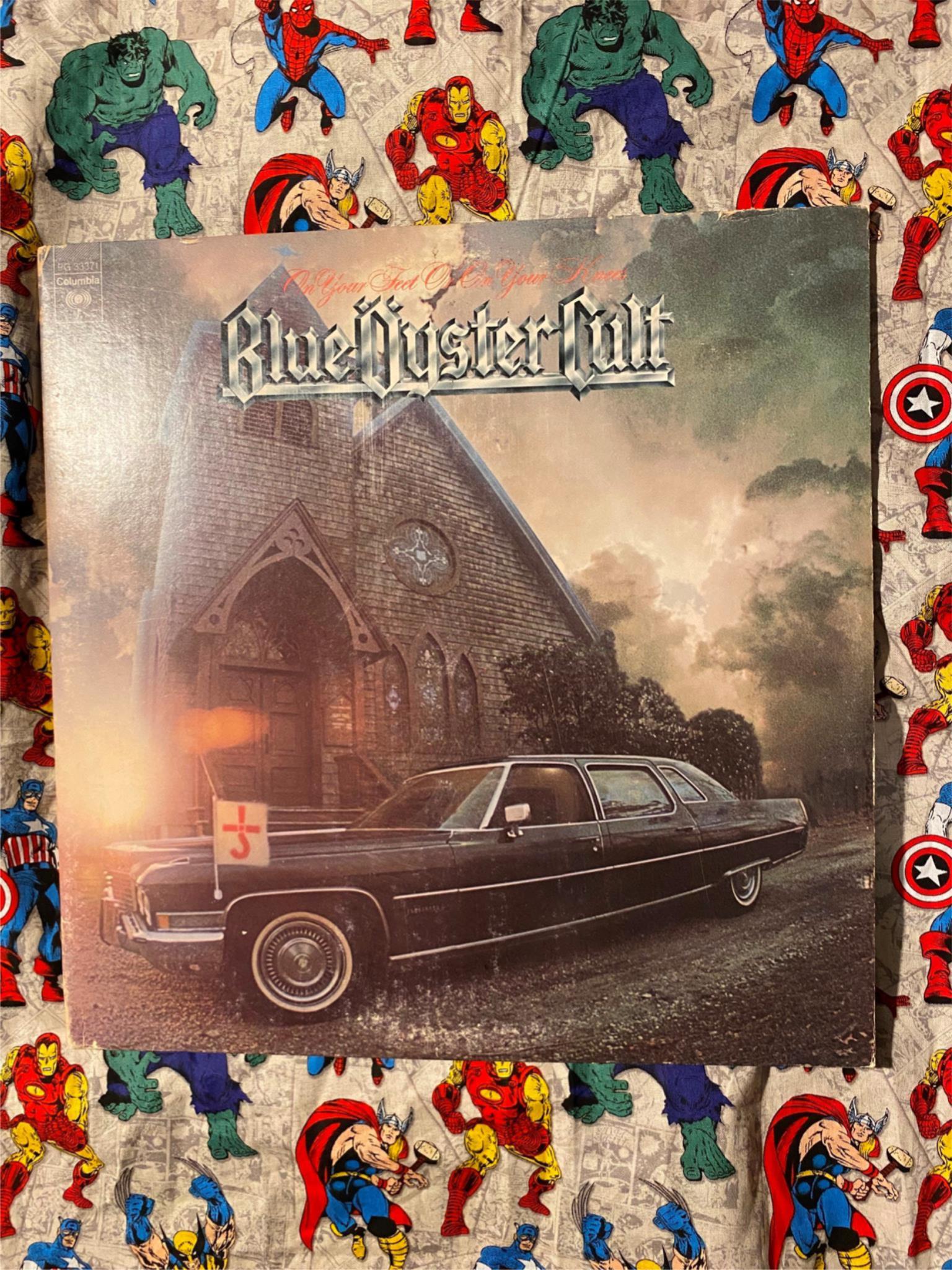 Blue Öyster Cult "On your feet or..."G+/VG Estate Sale Record Vinyl Music Rock