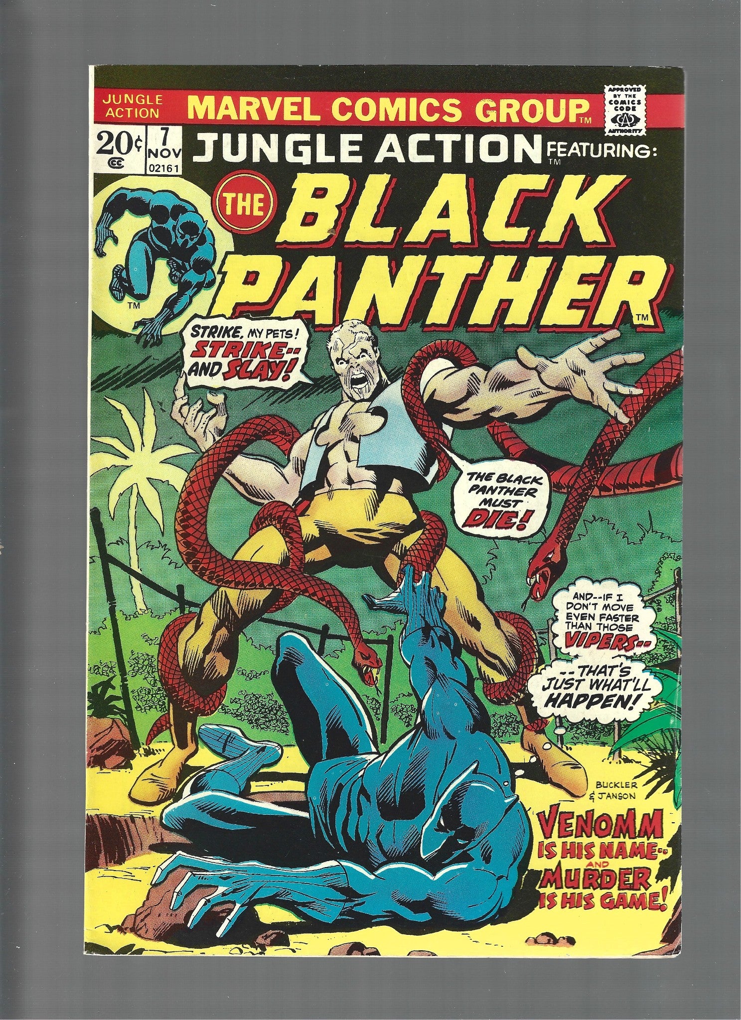 Jungle Action #6 2nd App Erik Killmonger FN/VF(LF007)