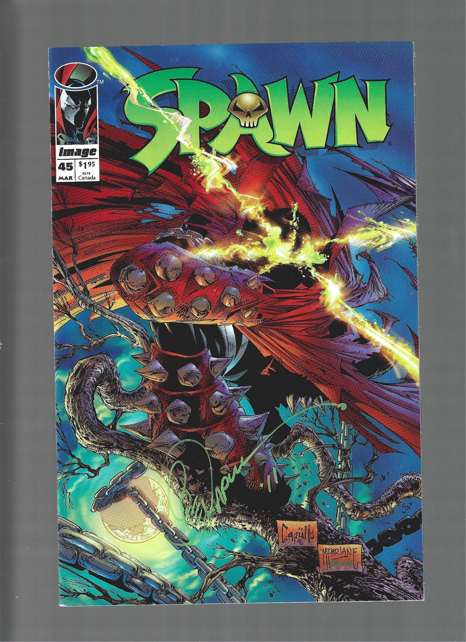 Spawn #45 Signed By Greg Capullo  VF (LF007)