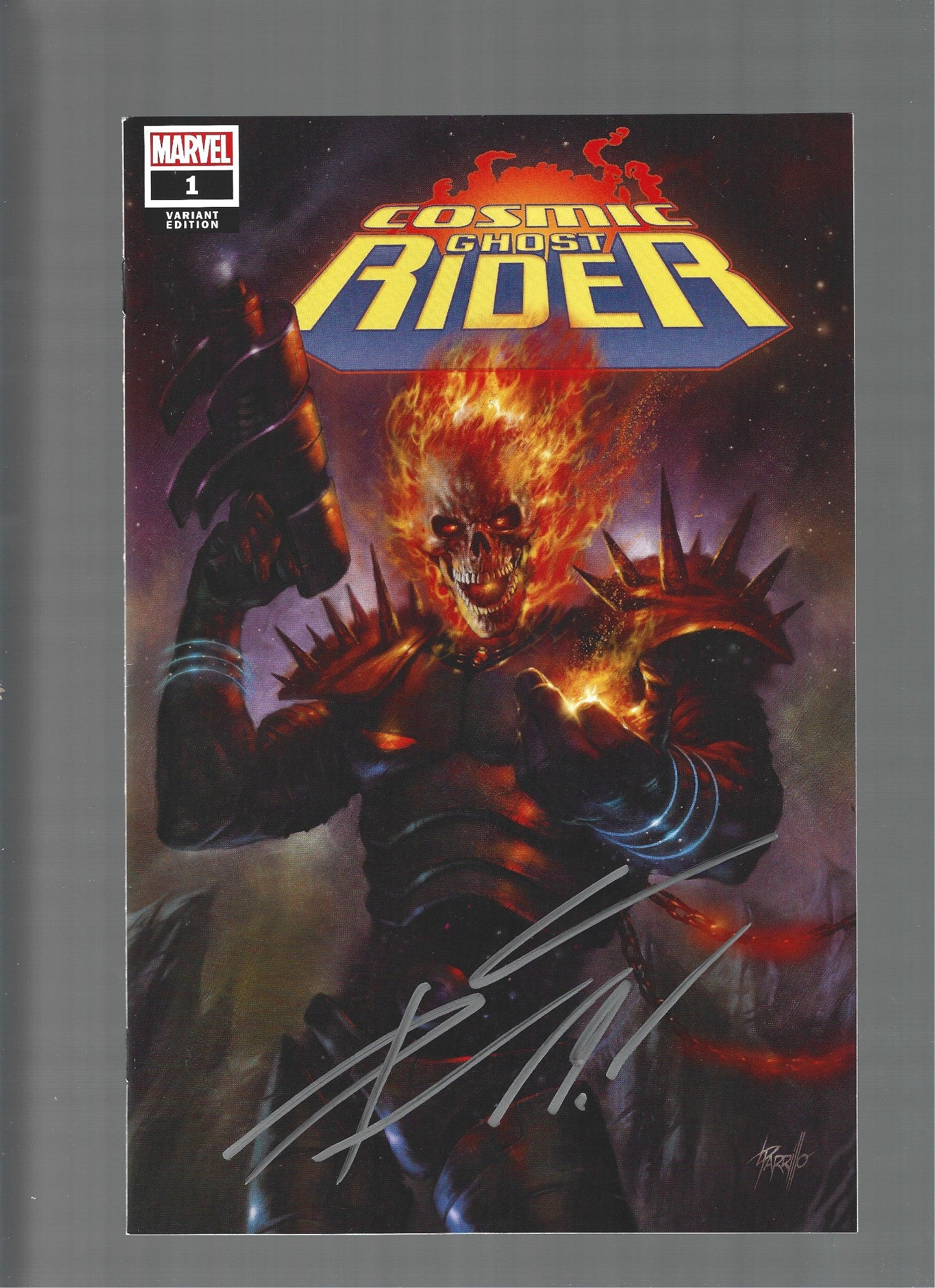 COSMIC GHOST RIDER #1 SIGNED DONNY CATES UNKNOWN COMICS Variant NM  (LF007)