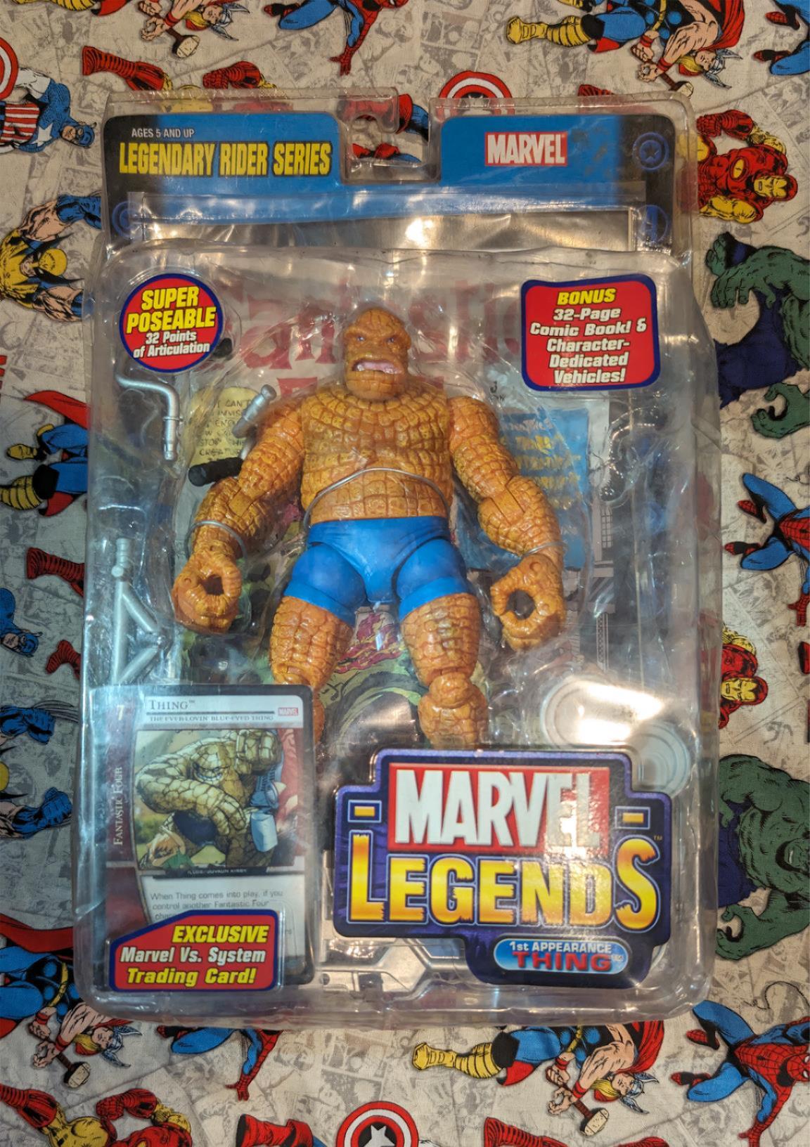 Toy Biz Marvel Legends (2005) The Thing Legendary Riders NIB S001