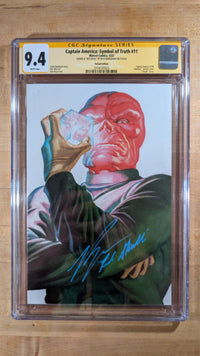 Captain America #11 VARIANT CGC 9.4 signed Ross Marquand RED SKULL ACTOR (H003)