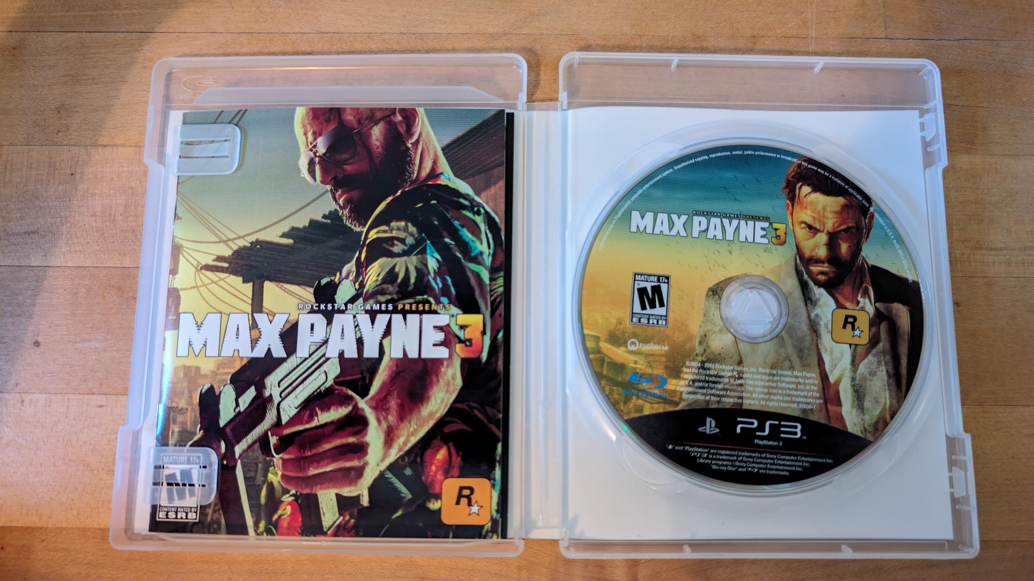 Max Payne 3 PS3 (Sony PlayStation 3, 2012)(S005)