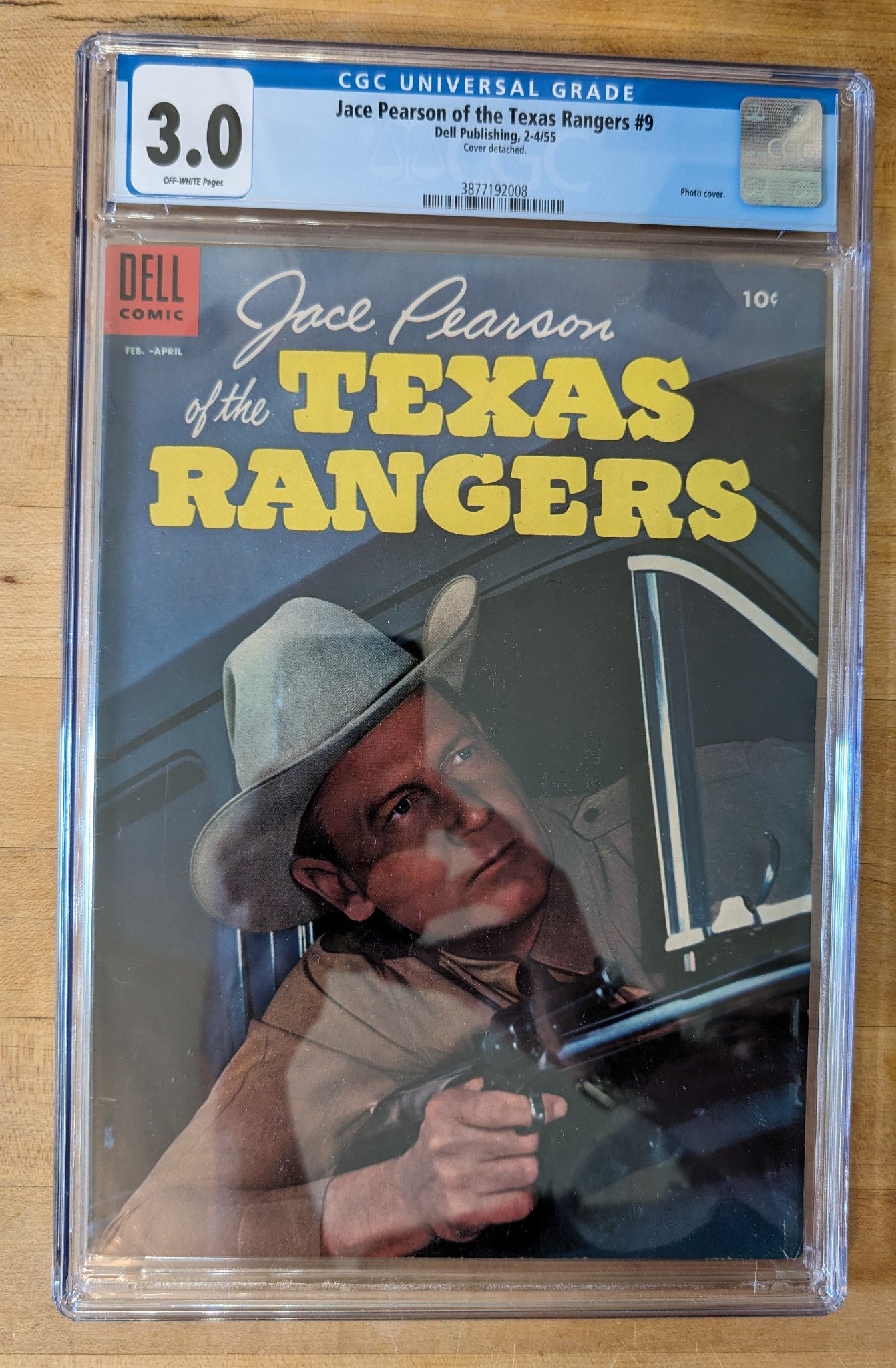 Jace Pearson of the Texas Rangers #9 (1955 Dell Comic) CGC 3.0  (LF005)