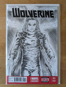Wolverine #1 Aldfred Trujillo The Crow Original Sketch VF/NM(LF005)
