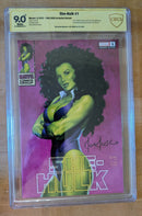 She Hulk #1 (Marvel 2022) Jusko Variant CBCS SS Signed by Jusko (CG01)