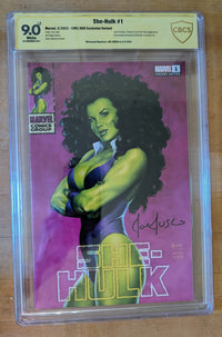 She Hulk #1 (Marvel 2022) Jusko Variant CBCS SS Signed by Jusko (CG01)