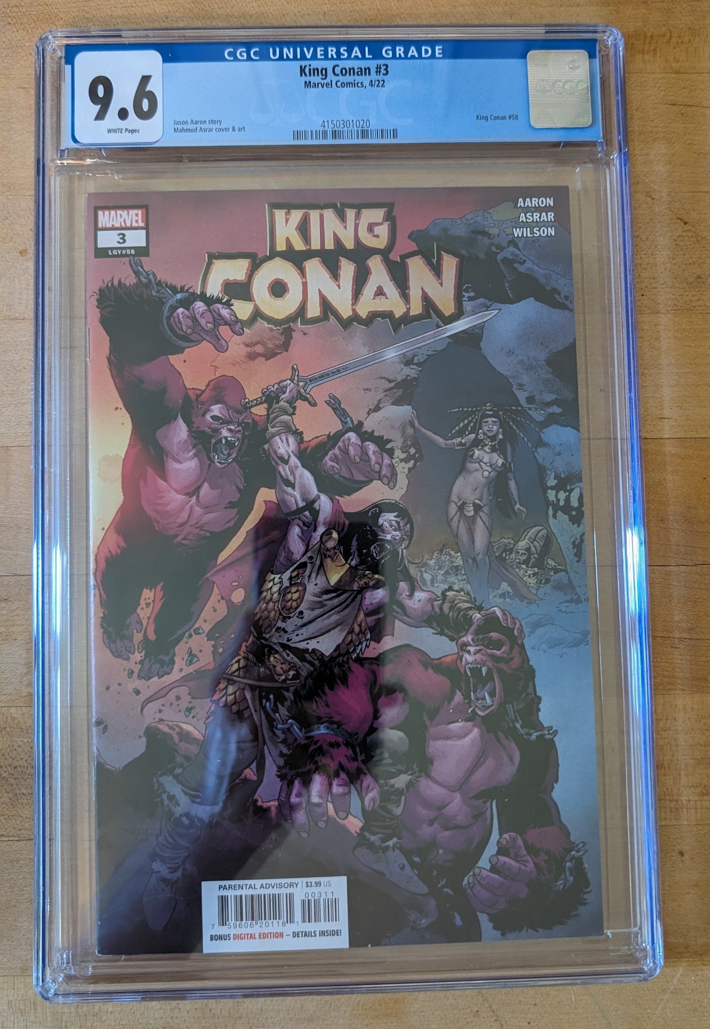 King Conan #3 (2022) CGC 9.6 CONTROVERSIAL POCAHONTAS STORY Asrar cover. (CG01)