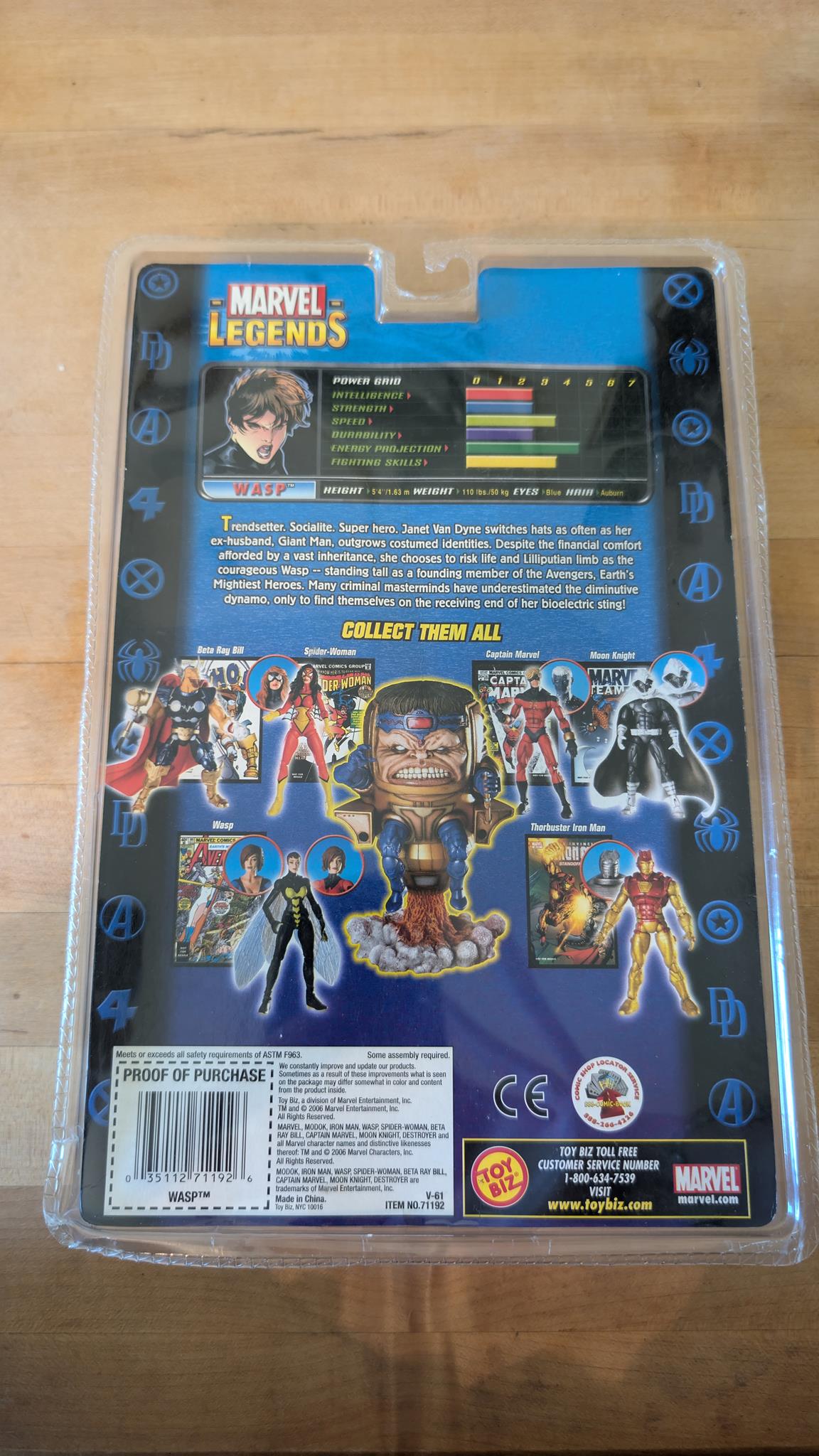 ToyBiz Marvel Legends MODOK series Wasp Action Figure (TB001)