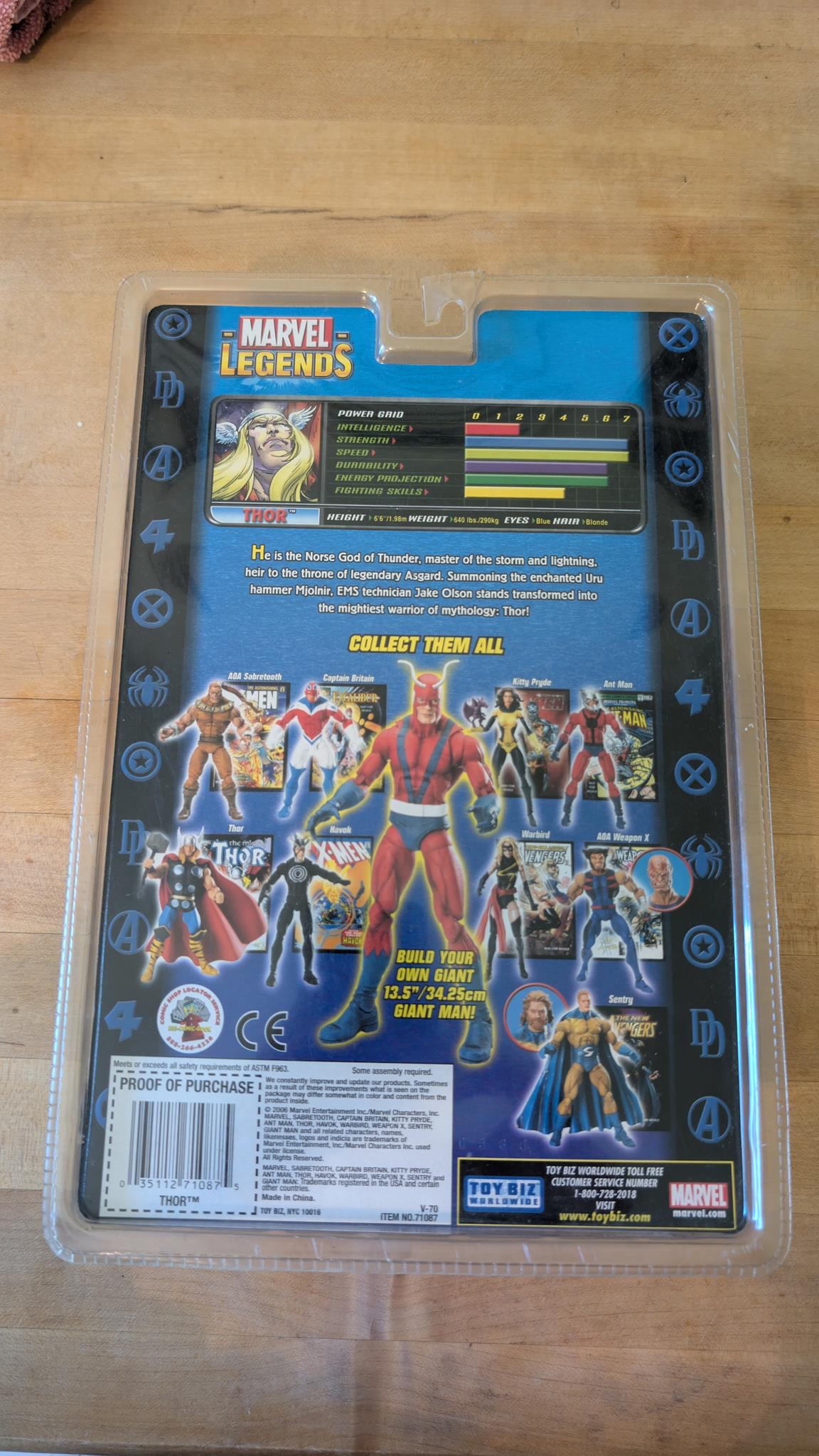 ToyBiz Marvel Legends Giant Man series Thor Action Figure (TB001)