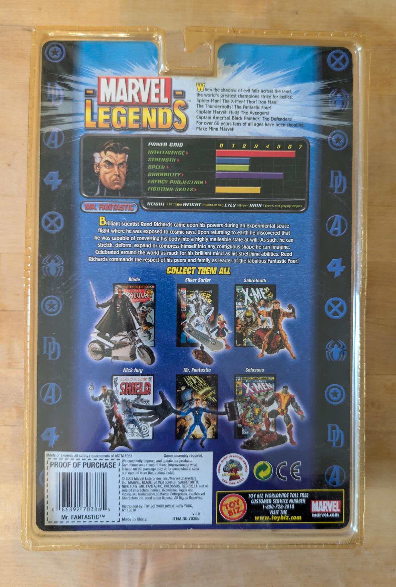 ToyBiz Marvel Legends series 5 Mr. Fantastic Action Figure (TB001)