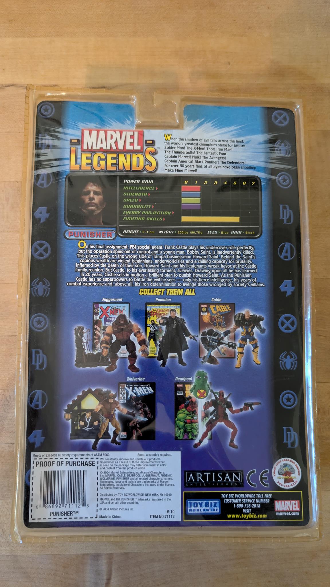 Toybiz Marvel Legends Series 7 Punisher  Action Figure (TB001)