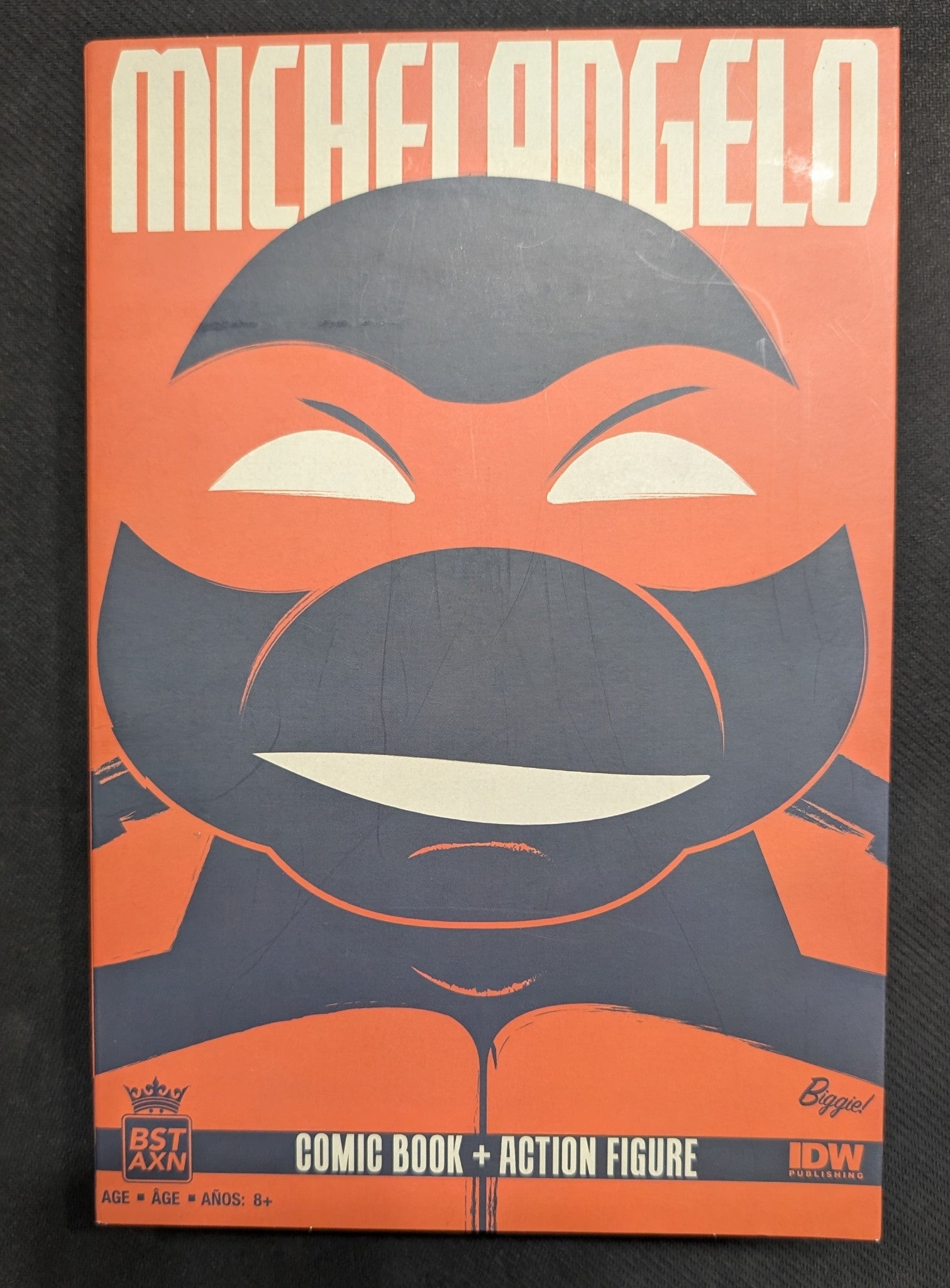 BST AXN TMNT Michelangelo Comic Book + Action Figure 2021 NIB (TY001)