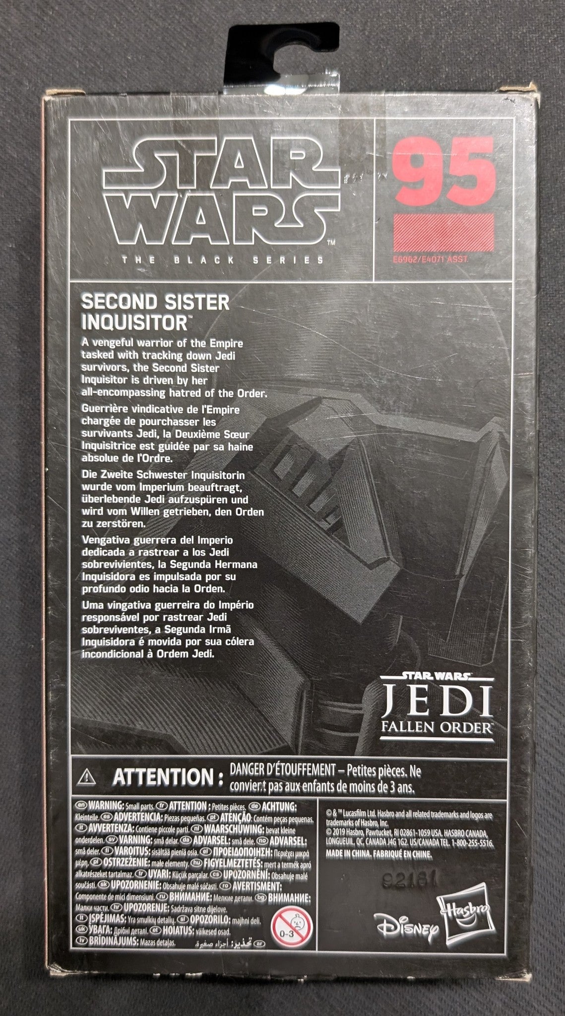 Star Wars Black Series Second Sister Inquisitor Jedi Fallen Order NIB (TY001)