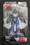 Mcfarlane DC Direct Page Punchers Earth-2 Superman Platinum Edition  (TY001)