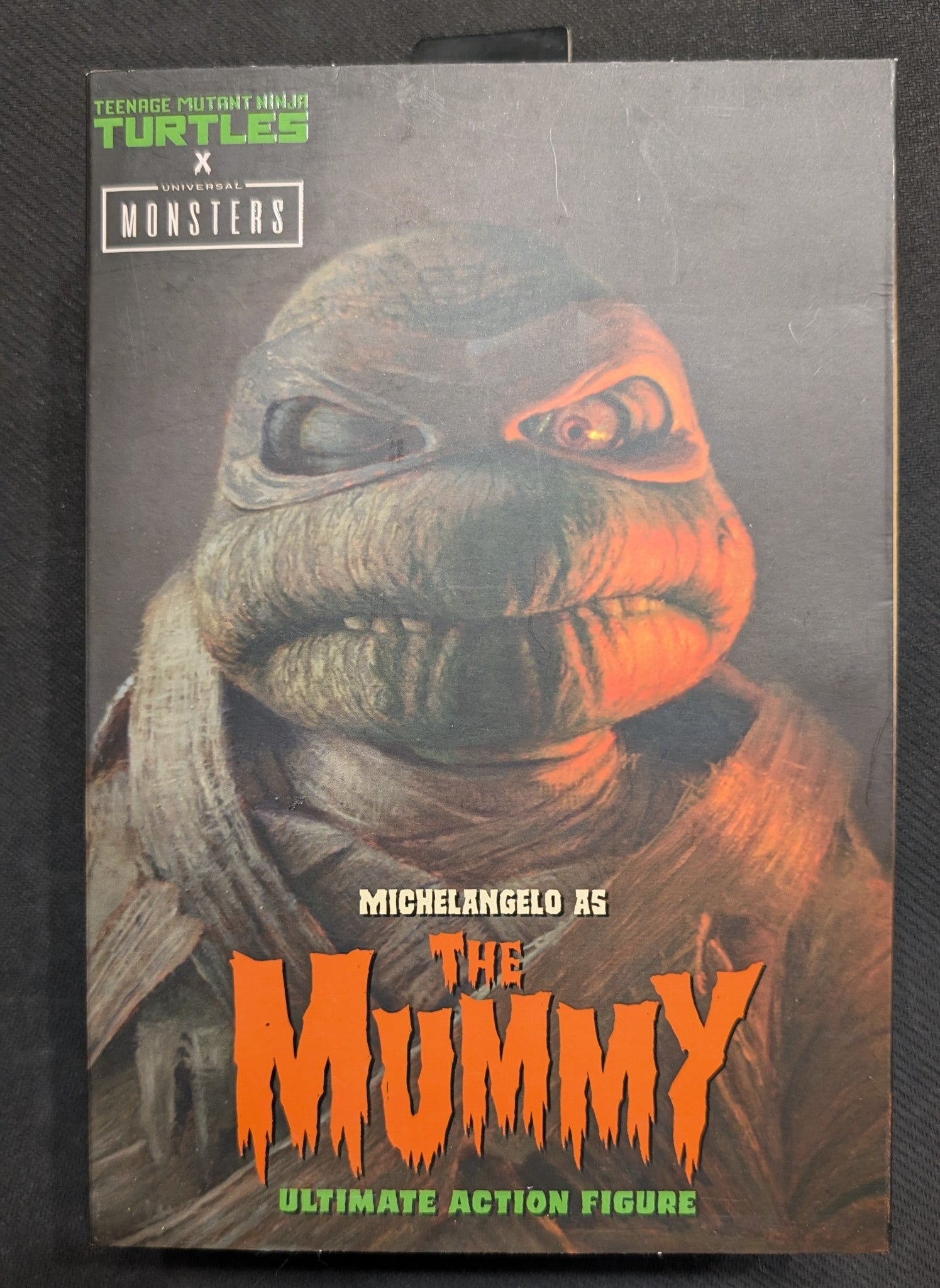 NECA TMNT X UNIVERSAL MONSTERS MICHELANGELO AS THE MUMMY NIB (TY001)