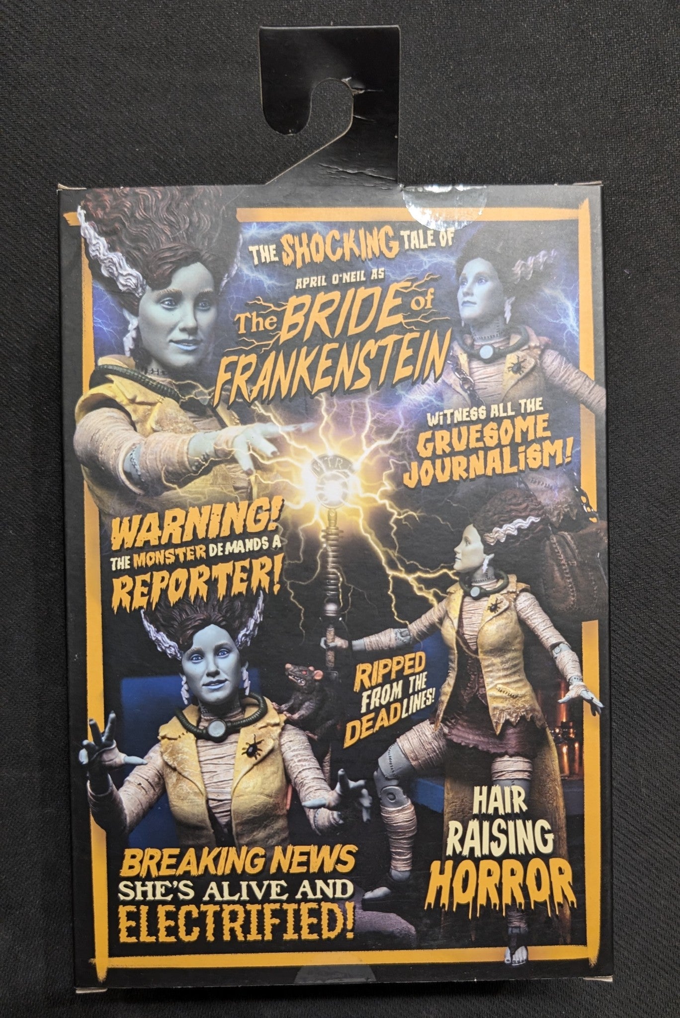 NECA TMNT X Universal Monsters April O'Neal The Bride of Frankenstein NIB(TY001)