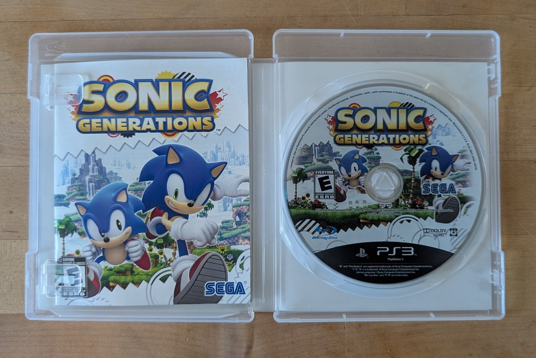 Sonic Generations (Sony PlayStation 3, 2011)(V055)