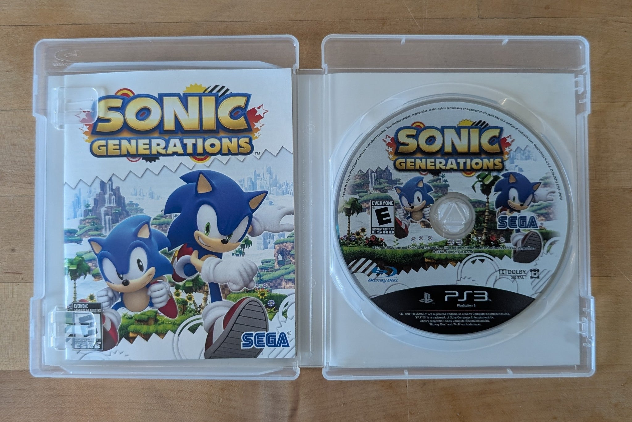 Sonic Generations (Sony PlayStation 3, 2011)(V055)
