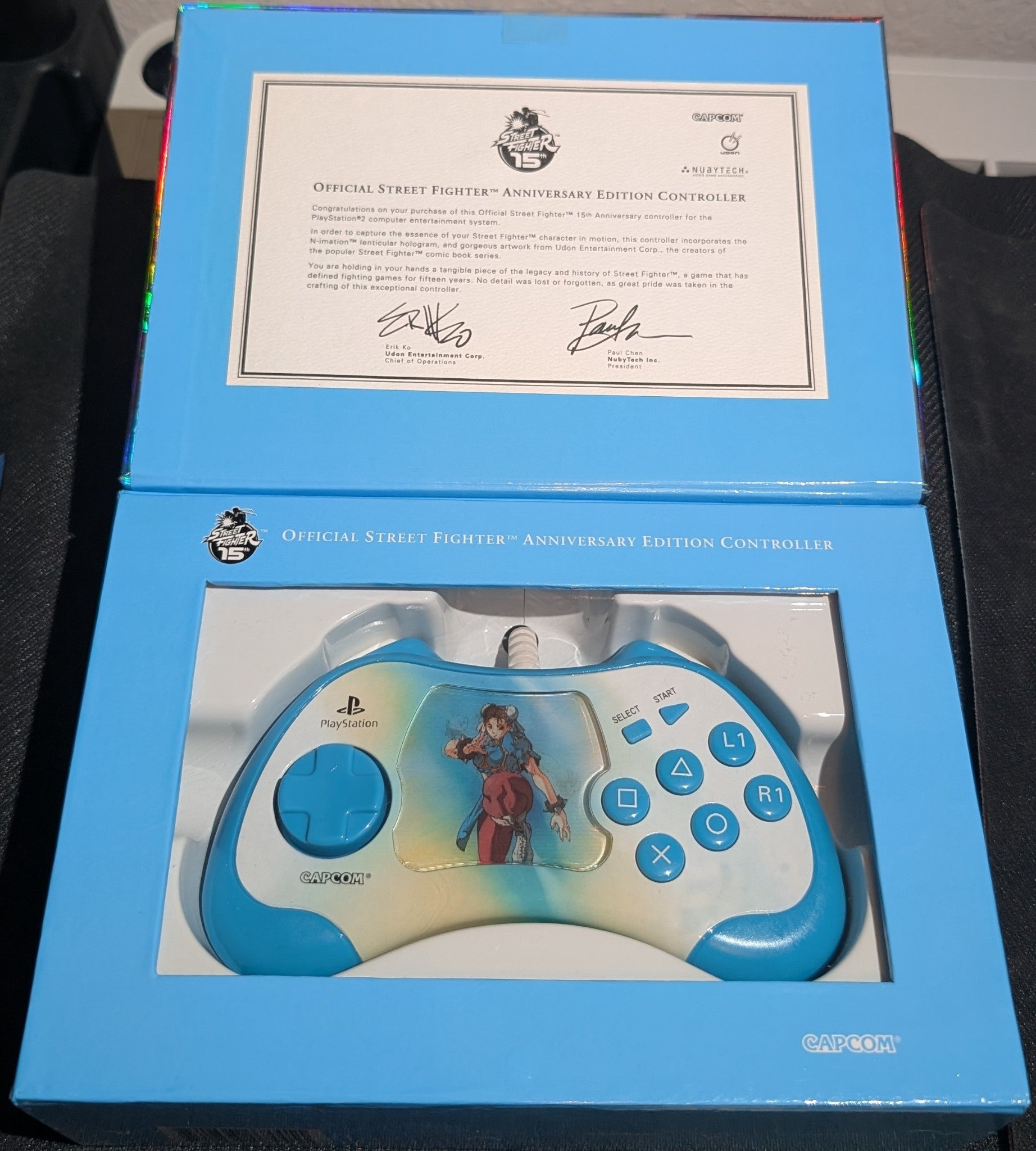 Chun Li Street Fighter 15th Anniversary Controller PS2 PlayStation 2 Pad (V055)