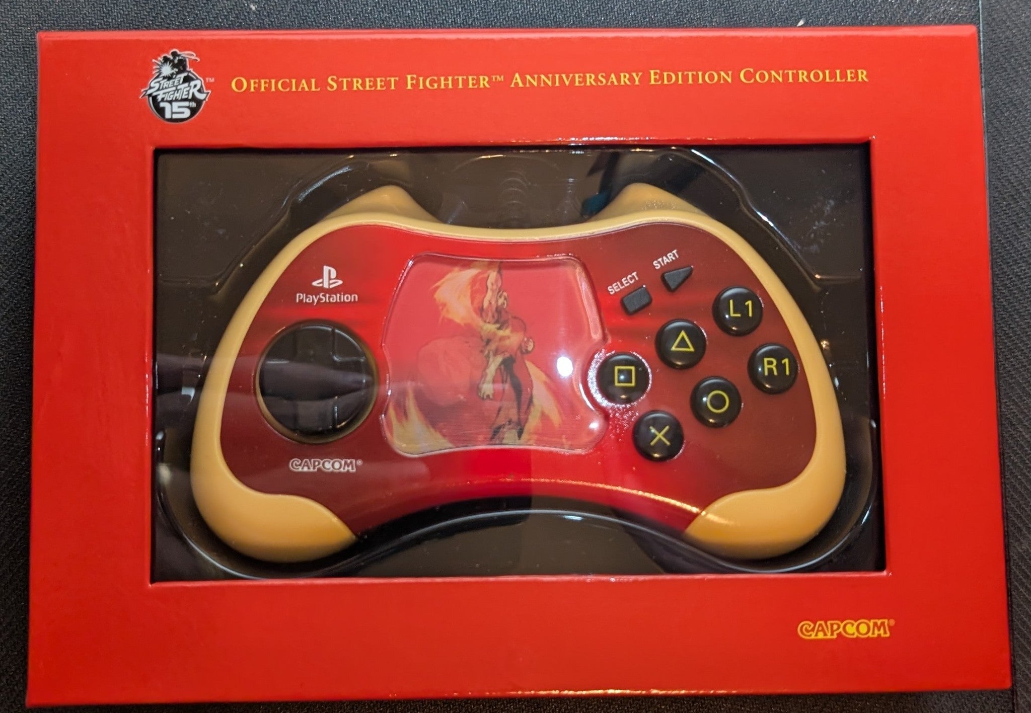 Ken Street Fighter 15th Anniversary Controller PS2 PlayStation 2 Pad (V055)