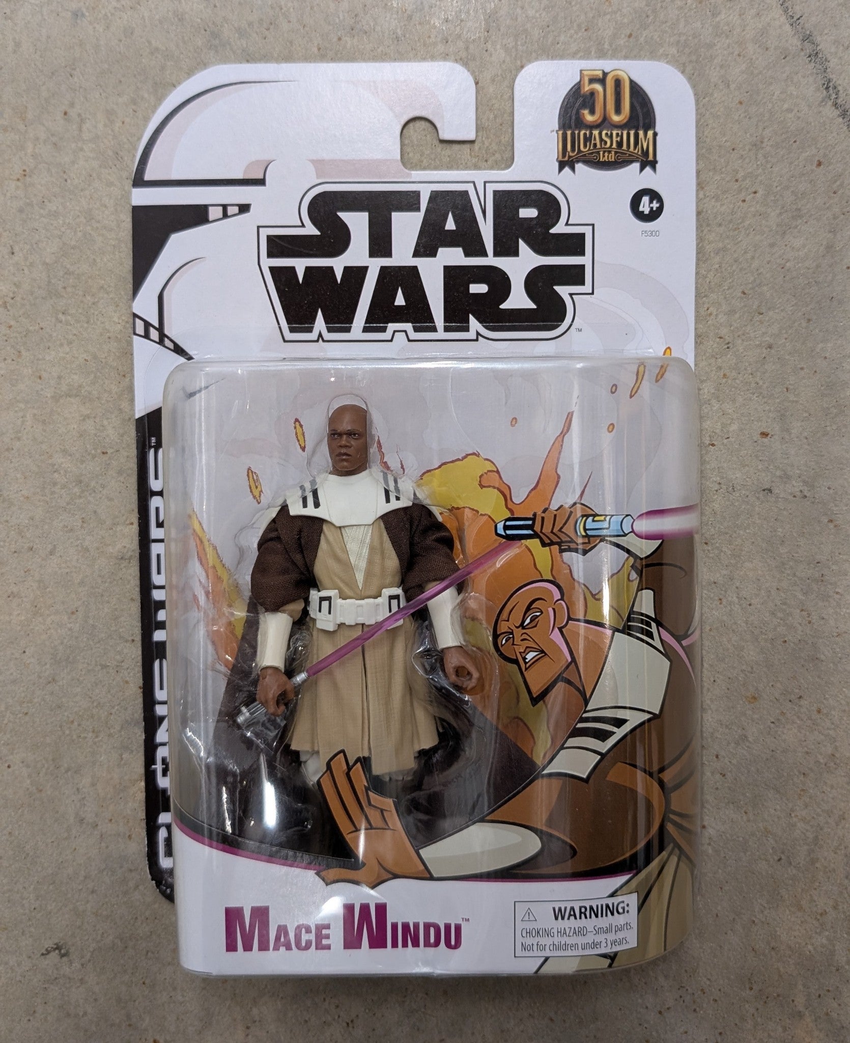 Hasbro Star Wars The Black Series Lucasfilm 50 Mace Windu Action Figure (ty006)