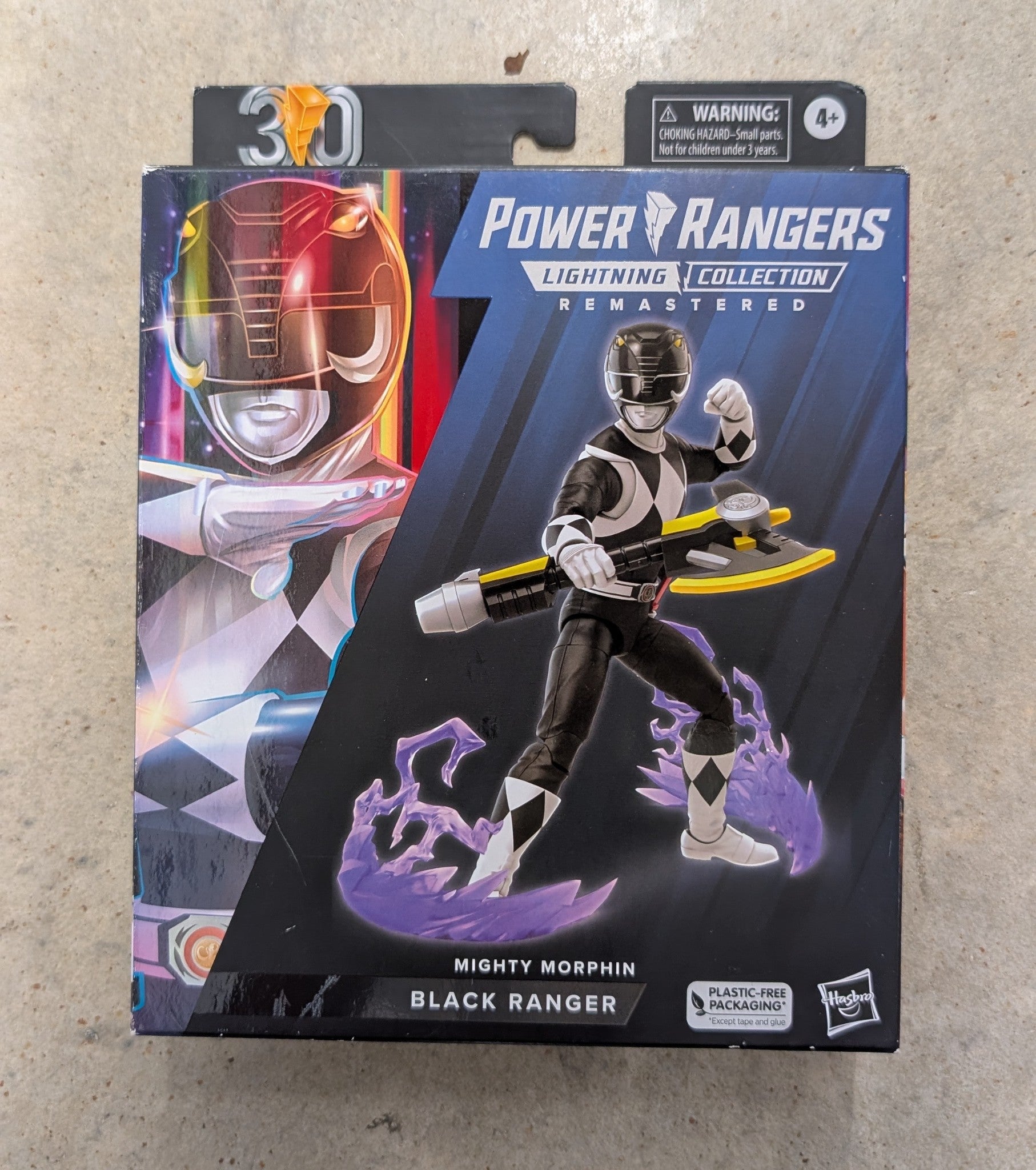 Power Rangers Lightning Collection Remastered Mighty Morphin Black Ran ...