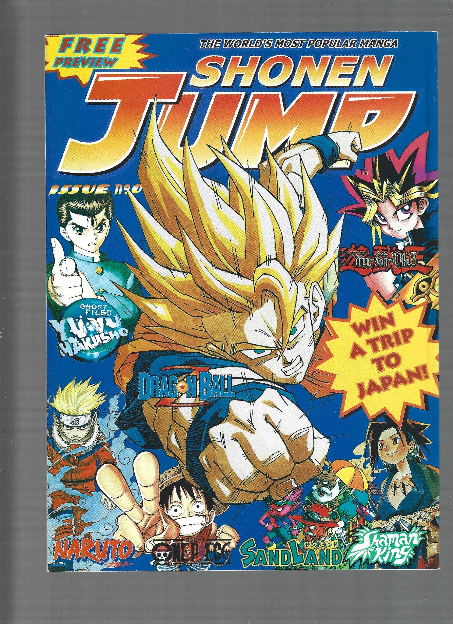 Shonen Jump Magazine Issue #0 Dragon Ball Z, One Piece, Sand Land, Naruto(LF007)
